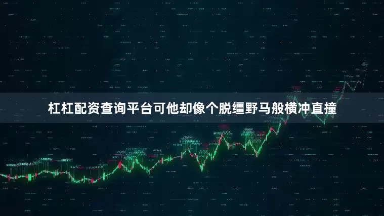 杠杠配资查询平台可他却像个脱缰野马般横冲直撞