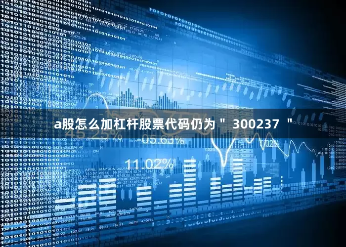 a股怎么加杠杆股票代码仍为＂ 300237 ＂